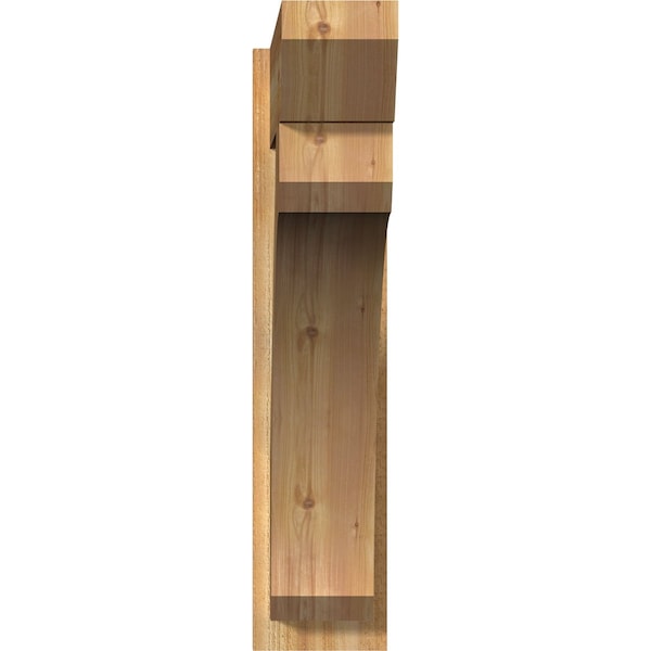 Legacy Slat Rough Sawn Outlooker, Western Red Cedar, 8W X 36D X 36H